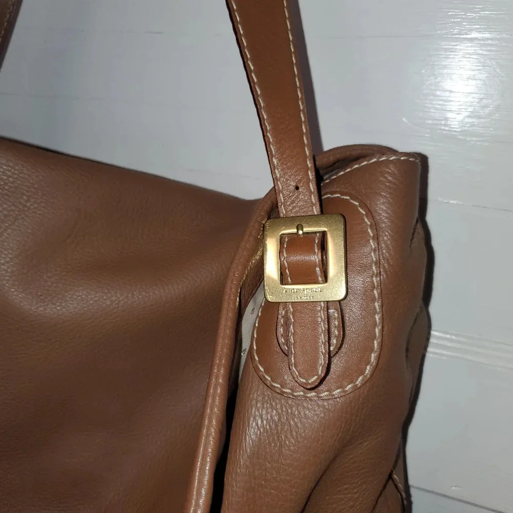 kate spade Brown Leather Satchel Shoulder Bag